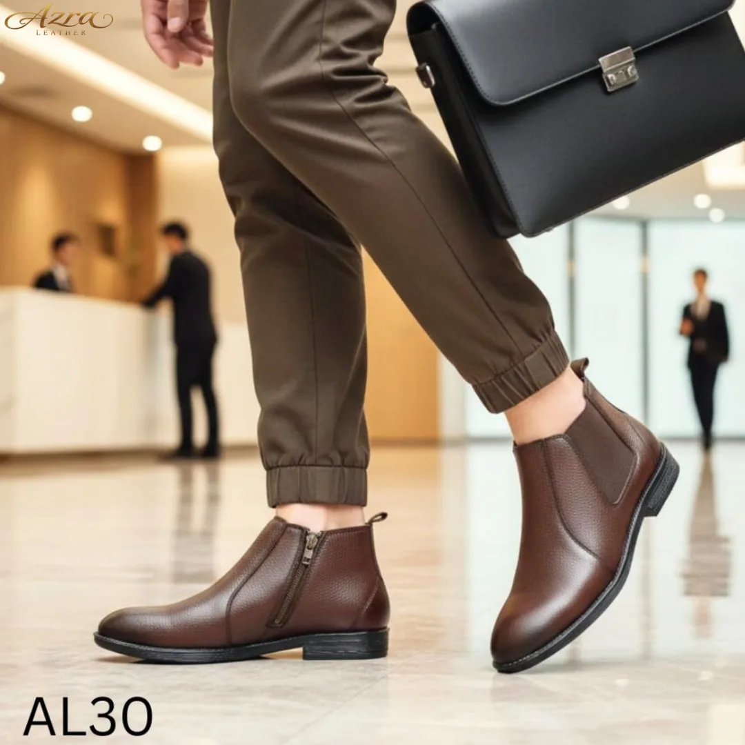Men’s Premium Genuine Leather chelsea Boots –  (AL30)
