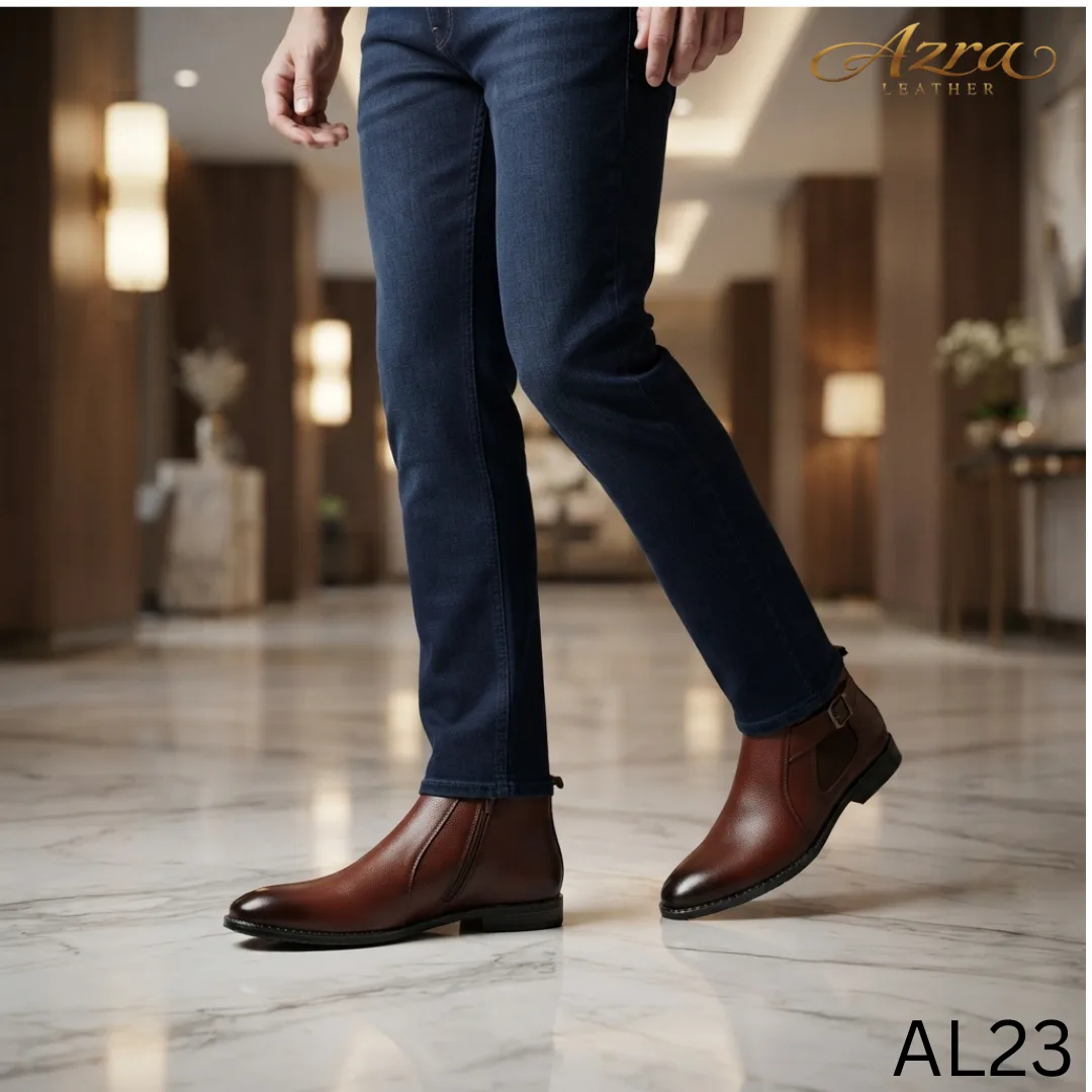Men’s Premium Genuine Leather chelsea Boots – (AL23)