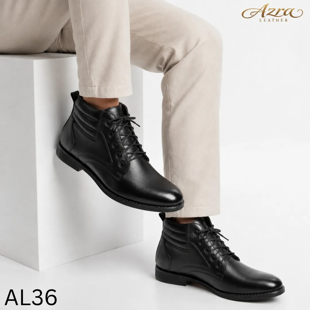 Executive Heritage Balck Leather Boot (AL36 )
