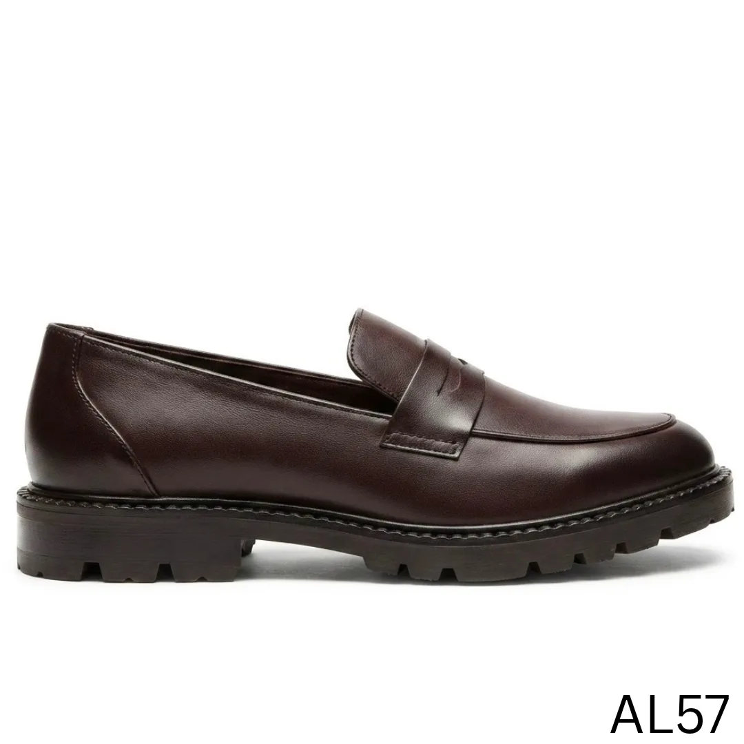 Crest Leather Chunky Shoes (AL57)